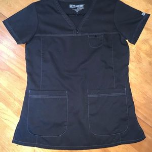 Women's Grey's Anatomy By Barco Scrub Top Sz S Blk